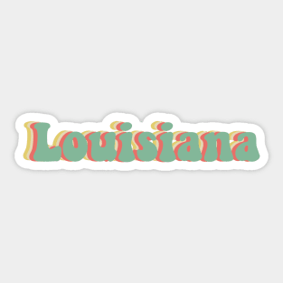 Louisiana 70's Sticker